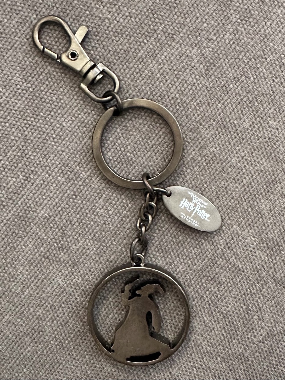 Official Universal Orlando Metallic Black Harry Potter Patronus Keychain